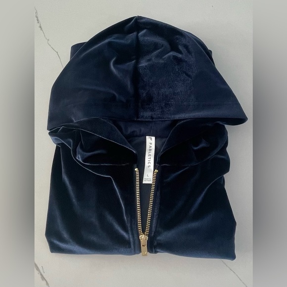 Fabletics Velour Zip -Up Hoodie L - Picture 1 of 6